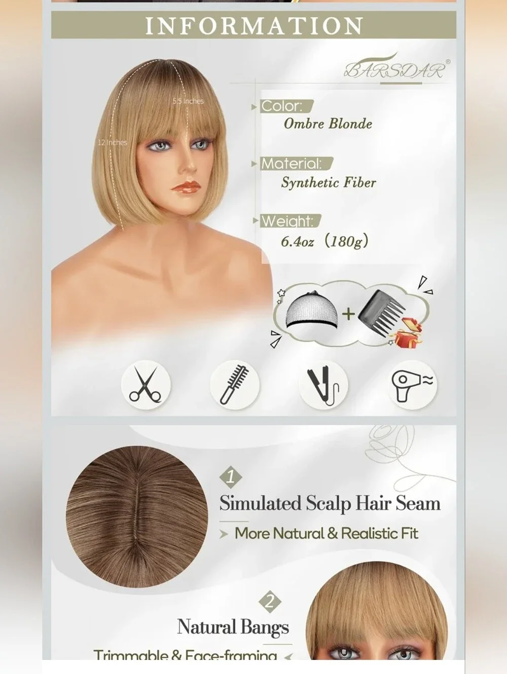 N/A hairstyle modern bangs